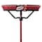 Libman Push Broom, 3 in L Trim, PET Bristle, 62-1/2 in L, Lock Screw, Steel Handle, Black/Red 823 - alternate 2