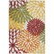 Homeroots 5' X 8' Ivory Yellow Orange And Green Floral Indoor Outdoor Area Rug 546677 - alternate 1