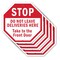 Signmission Stop Do Not Leave Deliveries Here T, 10 inch X 10 inch, Aluminum Metal Signs, 5PK OC-A-5Pack-10-48 - alternate 1