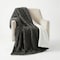 Lavish Home Faux Fur Throw Blanket 60x70-Inch Twin Blanket for Couch, Bed, or Chair Soft Throw with Plush, Gray 66-THROW057-G - alternate 4