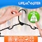 Lifemaster Plastic Kids Clothes Hanger, Children Clothes Hanger with Shoulder Notch, 11.6 Inch Space-Saving LMPKH100BK - alternate 2