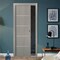 Sartodoors Modern Pocket Door, Planum 0020 Grey Oak, Kit Trims Rail Hardware, Solid Wood Interior Bedroom Slid PLANUM0020PD-SD-18 - alternate 1