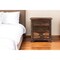 Homeroots 27" Dark Brown Solid Wood Three Drawer Nightstand 521188 - alternate 3