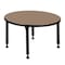 Regency Round Kee Height Adjustable Classroom Activity Table, 30 in W, 30 in L, Noble Oak TB30RNDNOAPBK - alternate 3