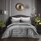 Homeroots Gray Twin Polyester 180 Thread Count Washable Down Comforter Set 528893 - alternate 2