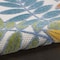 Homeroots 4' X 6' Ivory Yellow Orange Green And Blue Botanical Leaves Indoor Outdoor Area Rug 546660 - alternate 3