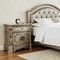 Homeroots 29" Champagne One Drawer Faux Marble and Solid Wood Nightstand With Storage 347125 - alternate 4