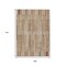 Homeroots 9' X 12' Terra Cotta And Beige Striped Washable Indoor Outdoor Area Rug 631579 - alternate 2
