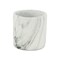 Homeroots 6in White and Gray Marbleized Ceramic Indoor Outdoor Round Pot Planter 487427 - alternate 2