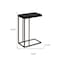 Homeroots 18.25" X 10.25" X 25.25" Cappuccino Particle Board Metal  Accent Table 333019 - alternate 2