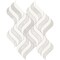 Daltile Eclessia Marble Natural Stone Wave Mosaic Polished, 11.40 SQFT Per Carton, 10PK DA63WAVEMSPL - alternate 1