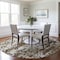 Homeroots 8' Brown And Ivory Round Abstract Washable Indoor Outdoor Area Rug 612607 - alternate 3