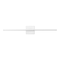 Jonathan Y Makena 28" Modern Minimalist Dimmable Integrated LED Metal Wall Sconce, White JYL7022G - alternate 2