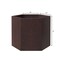 Leisuremod Thickster Hexagon Fiberstone & MgO Clay Urn Planter with Cover, Weatherproof, No Assembly TP11BR - alternate 3