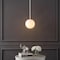 Jonathan Y Bleecker 7.75" Metal/Glass Globe LED Pendant, White JYL9528E - alternate 2