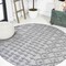 Jonathan Y Peralta Moroccan Diamond Dark Gray 5 ft Round Indoor/Outdoor Area Rug IBZ103A-5R - alternate 1