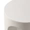 Leisuremod Crus Modern 18 in Round Fiberstone Side Table, 260 lb Capacity, Weather-Resistant, Fully Assembled CST17W - alternate 2