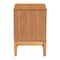 Baxton Studio Taylin Mid-Century Grey Corduroy and Oak Brown Wood 2-Drawer Nightstand 257-14145-ZORO - alternate 3