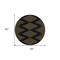 Homeroots 8' Black And Beige Round Geometric Washable Indoor Outdoor Area Rug 598724 - alternate 2