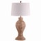 Jonathan Y Elicia 31" 1-Light Coastal Cottage Water Hyacinth Weave LED Table Lamp, Natural JYL1015A - alternate 2