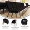 Flash Furniture 18.5"W Black Dot Fabric Stacking Church Chair, 4PK 4-XU-CH-60096-BK-GG - alternate 4