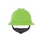 Msa Safety V-Gard Slotted Full Brim Hard Hat, Fas-Trac III Suspension, Type I, Class E, Bright Lime Green 815570 - alternate 2
