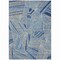 Homeroots 3' X 5' Denim Blue Gray And Ivory Geometric Washable Indoor Outdoor Area Rug 594773 - alternate 3