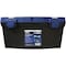 Vulcan Tool Box, 15 in L x 7 in W x 5-1/4 in H, Plastic, Black/Blue, 16 in L x 8-1/4 in W x 7-3/4 in H Outside 320101 - alternate 3