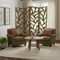 Homeroots 84" Brown Solid WoodFolding Four Panel Screen Room Divider 376798 - alternate 2