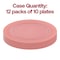 Smarty Had A Party 7.5" Matte Fuchsia Round Disposable Plastic Appetizer/Salad Plates (120 Plates), 120PK 4857FU-CASE - alternate 2