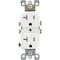 Leviton 20A White Tamper Resistant Residential Grade 5-20R Duplex Outlet S02-T5820-0WS - alternate 2