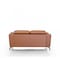 Homeroots Urban 65in Brown Leather Adjustable Headrest Loveseat 480895 - alternate 3