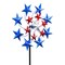 Exhart Multicolored Metal 82 in. H Star Spangled Spinner Outdoor Garden Stake 10263-RB - alternate 2