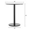 Flash Furniture 36" Round Tabletop, Seamless Surface Technology, White Faux Marble, 24" Black Round Bar Height Base ST-RD36-WHMAR-TR24B-GG - alternate 5
