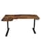 Homeroots 59" Adjustable Brown and Black L Shape Computer Desk 528669 - alternate 1