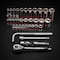 Neiko 0.375 in Drive CrV Steel SAE Socket Set with 90-Tooth Quick Release Ratchet, 35-Pieces 02511A - alternate 5