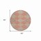 Homeroots 8' Salmon And Beige Round Floral Washable Indoor Outdoor Area Rug 610777 - alternate 4