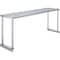 Amgood Stainless Steel Single Overshelf for 48 in. Long Prep Table. 12 in. x 48 in. x 18 in. SOS-1248-Z - alternate 1