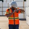 Dome75 Hi-Vis Short Sleeve Safety Vest SM/MD Class ANSI/ISEA 107-2020 Class 3 , Reinforced Front Zipper DV2533 - alternate 4