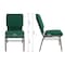 Flash Furniture Fabric Church Chair w/Book Rack, Green XU-CH-60096-GN-BAS-GG - alternate 3