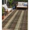 Homeroots 5' X 8' Brown Taupe And Plum Plaid Washable Indoor Outdoor Area Rug 613958 - alternate 1