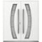 Vdomdoors Metal Double Doors Deux 6500 White Enamel Frosted Glass Entry Modern Painted (W72xH80) Left hand In DEUX6500DEXD-BEM-W72xH80-LH-I - alternate 1