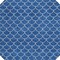 Homeroots 8' Blue And Ivory Round Geometric Washable Indoor Outdoor Area Rug 596179 - alternate 2