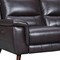 Homeroots Three Piece Indoor Brown Leather Six Person Seating Set 548960 - alternate 5
