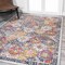 Jonathan Y Modern Persian Boho Vintage Trellis Ivory/Navy/Multi 4 ft. x 6 ft. Area Rug MDP205C-4 - alternate 3