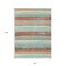 Homeroots 8' X 10' Sky Blue Pink And Gray Striped Washable Indoor Outdoor Area Rug 598935 - alternate 3