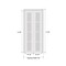 Sartodoors Sliding Closet Bi-fold Doors, Felicia 3599 White Silk with Clear Glass, Sturdy Tracks Moldings Tri FELICIA3599BF-BEM-48 x 84 (2* 24x84) - alternate 3