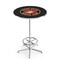 Holland Bar Stool Co 42" Chrome U.S. Marines Pub Table, 36" dia. Top L216C4236Marine - alternate 1