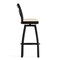 Flash Furniture HERCULES Black  inX in Back Swivel Metal Barstool - Tan Vinyl Seat XU-6F8B-XSWVL-TNV-GG - alternate 2