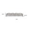 Homeroots 179" Light Gray Top Grain Leather Reclining Metal USB Sofa 720321 - alternate 2